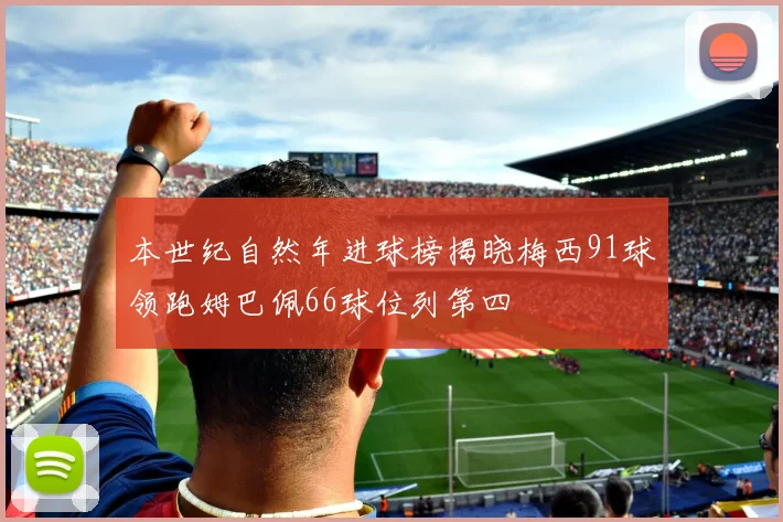 本世纪自然年进球榜揭晓梅西91球领跑姆巴佩66球位列第四